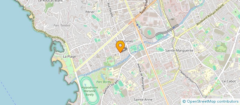 localisation de l'entreprise LA BOULE SPORTIVE DE SAINT GINIEZ  MARSEILLE