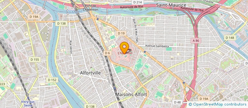 localisation de l'entreprise LA BOULE SPORTIVE MAISONNAISE  MAISONS-ALFORT