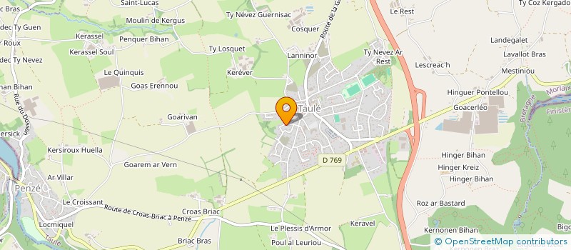 localisation de l'entreprise LA BOULE TAULESIENNE  TAULE