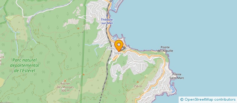 localisation de l'entreprise LA BOULE THEOULIENNE à THEOULE-SUR-MER