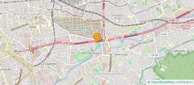 localisation de l'entreprise LA BOULE TRANQUILLE à MARSEILLE