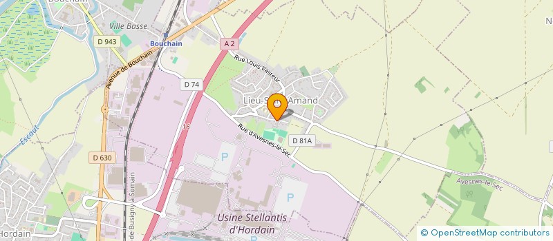 localisation de l'entreprise LA BOULE VAILLANTE  LIEU-SAINT-AMAND