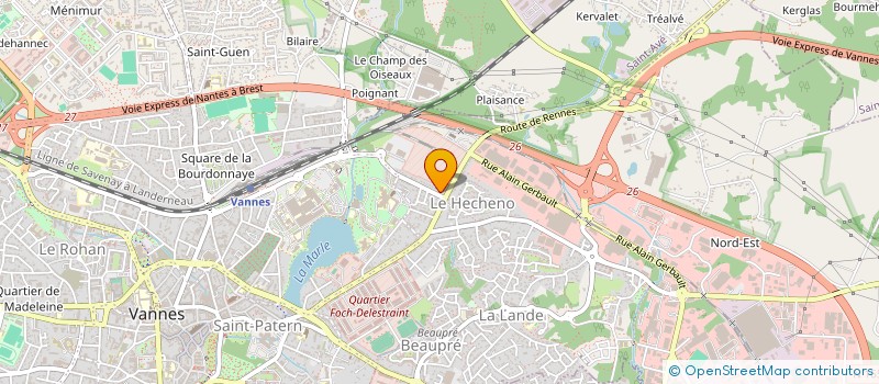 localisation de l'entreprise LA BOULE VANNETAISE à VANNES