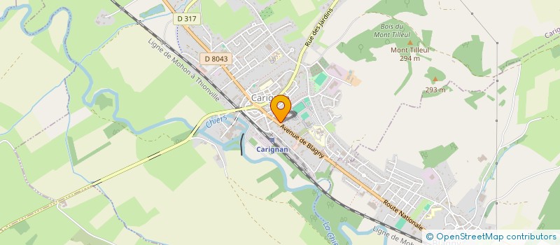 localisation de l'entreprise LA BOULE YVOISIENNE  CARIGNAN