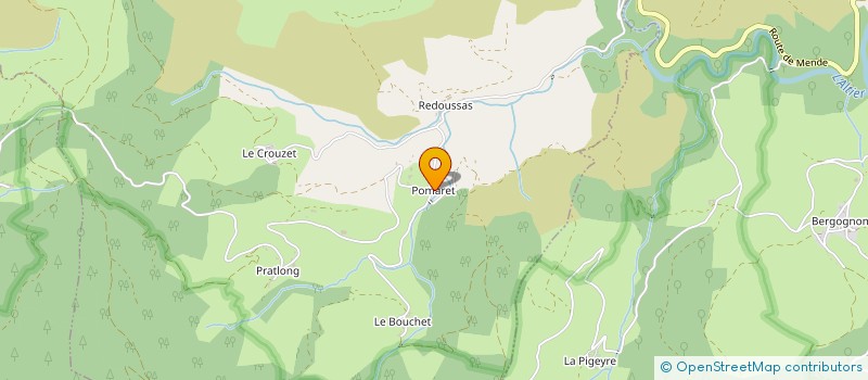 localisation de l'entreprise LA BOULENE  MONT LOZERE ET GOULET