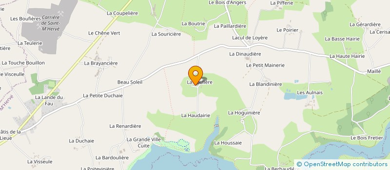 localisation de l'entreprise LA BOULIERE à SAINT-M'HERVE