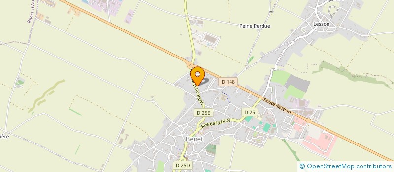 localisation de l'entreprise LA BOULITRIE  BENET