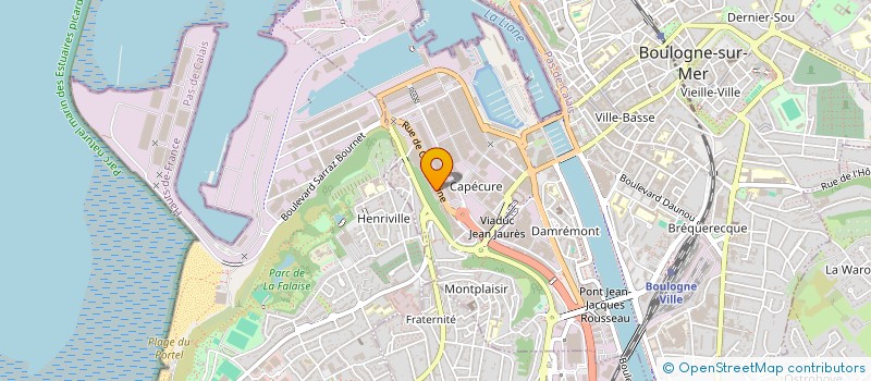 localisation de l'entreprise LA BOULONNAISE  BOULOGNE-SUR-MER