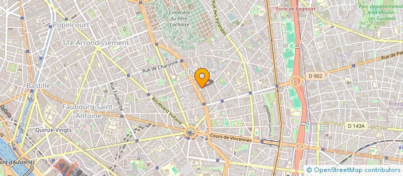 localisation de l'entreprise LA BOULOTTE A VAPEUR  PARIS