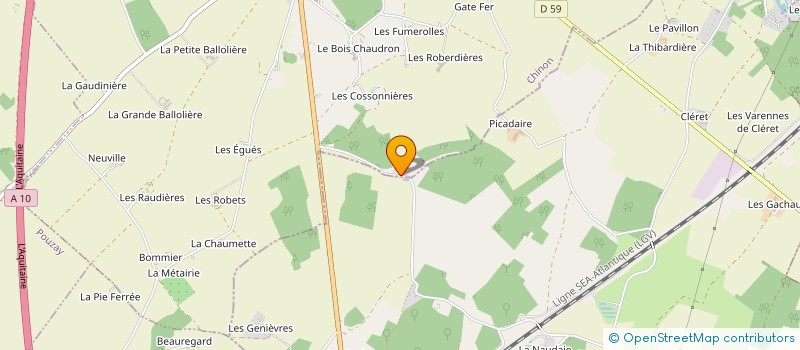 localisation de l'entreprise LA BOUMELIERE  SAINTE-MAURE-DE-TOURAINE