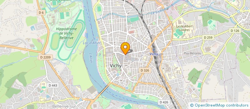 localisation de l'entreprise LA BOUQUETIERE à VICHY