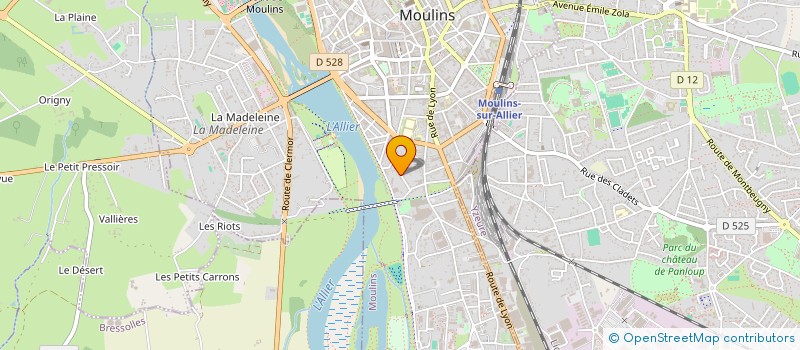 localisation de l'entreprise LA BOURBON'ASS  BOURBON-L'ARCHAMBAULT