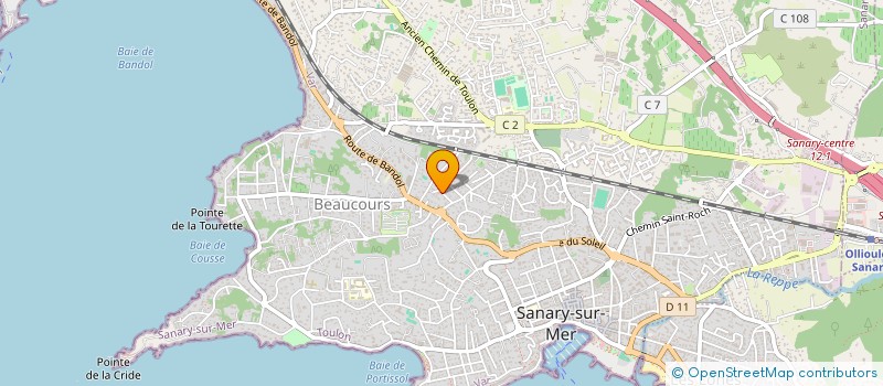 localisation de l'entreprise LA BOURBONNAISE à SANARY-SUR-MER