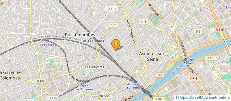 localisation de l'entreprise LA BOURBONNAISE  ASNIERES-SUR-SEINE