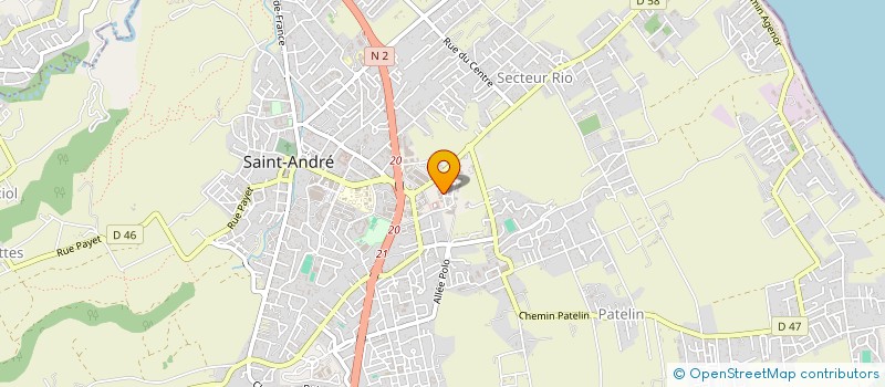 localisation de l'entreprise LA BOURBONNAISE DES VINS EURL à SAINT-ANDRE