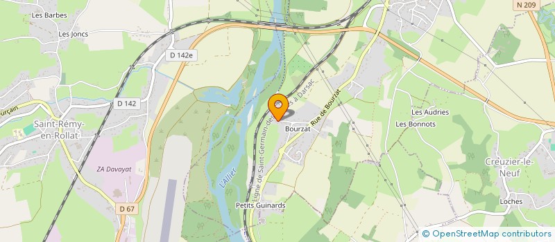 localisation de l'entreprise LA BOURBONNAISE IMMOBILIERE à SAINT-GERMAIN-DES-FOSSES