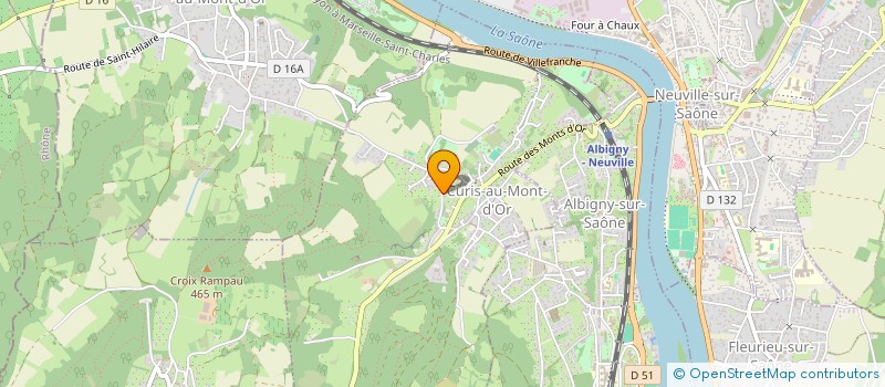 localisation de l'entreprise LA BOURBONNOISE  CURIS-AU-MONT-D'OR