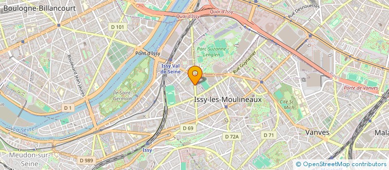 localisation de l'entreprise LA BOURCILLIERE à ISSY-LES-MOULINEAUX