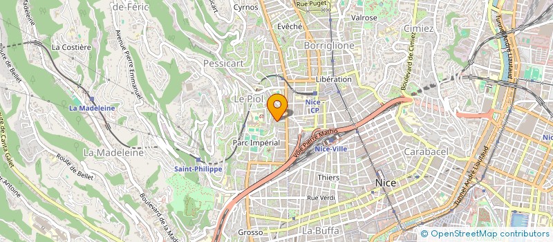 localisation de l'entreprise LA BOURDETTE à NICE