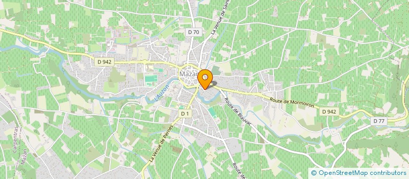 localisation de l'entreprise LA BOURETTE  MAZAN