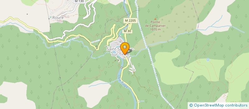localisation de l'entreprise LA BOURGADE à SAINT-SAUVEUR-SUR-TINEE