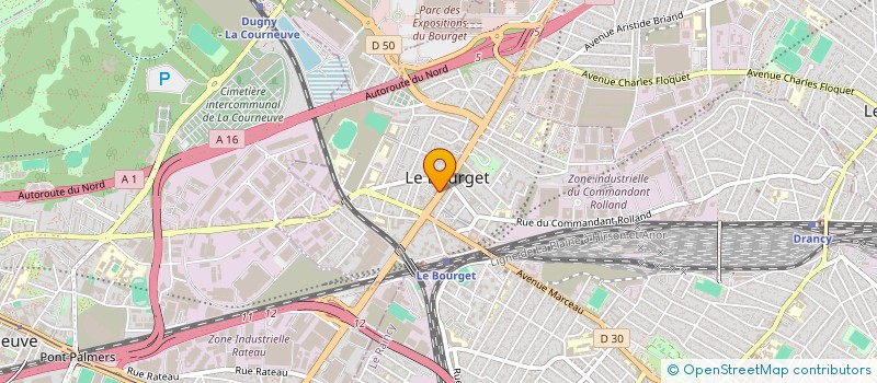 localisation de l'entreprise LA BOURGETINE à LE BOURGET