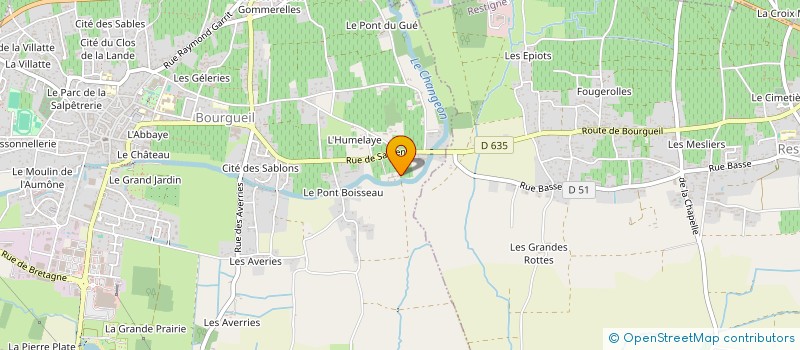 localisation de l'entreprise LA BOURGUEILLOISE  BOURGUEIL