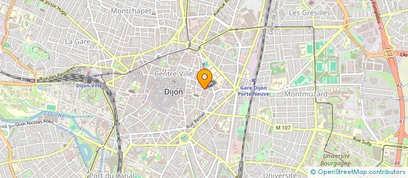 localisation de l'entreprise LA BOURGUIGNONNE à DIJON