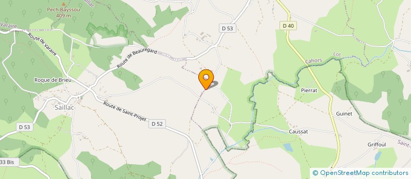 localisation de l'entreprise LA BOURIETTE  LUGAGNAC