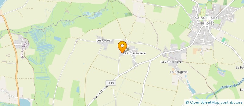 localisation de l'entreprise LA BOURIOTIERE  SAINT-VINCENT-SUR-JARD