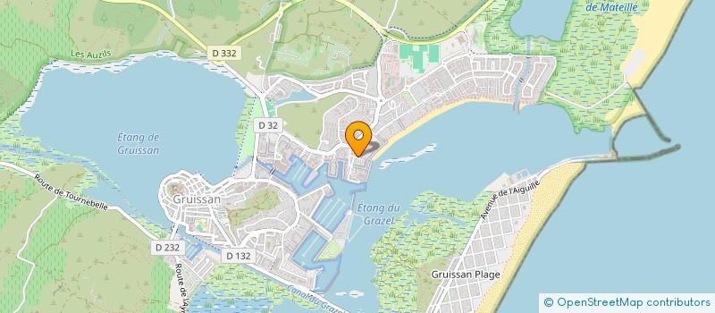 localisation de l'entreprise LA BOUROUNE DU GRAU  GRUISSAN