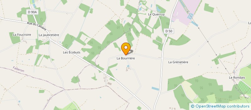 localisation de l'entreprise LA BOURRIERE  GRAND'LANDES