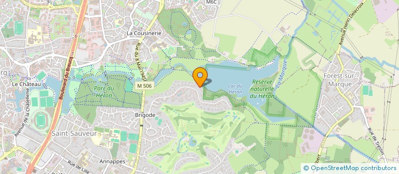 localisation de l'entreprise LA BOURRINE à VILLENEUVE-D'ASCQ