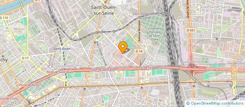 localisation de l'entreprise LA BOURSE AUX ARMES à SAINT-OUEN-SUR-SEINE