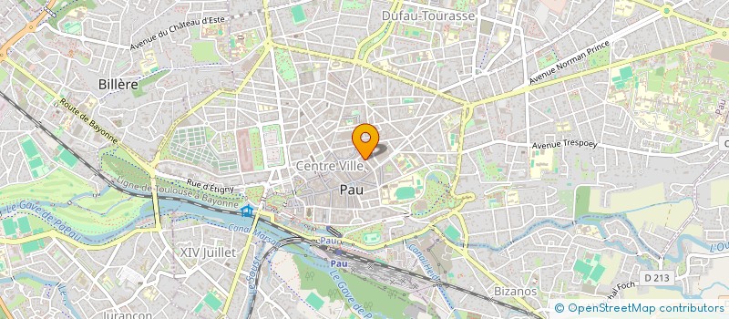 localisation de l'entreprise LA BOURSE AUX BIJOUX à PAU