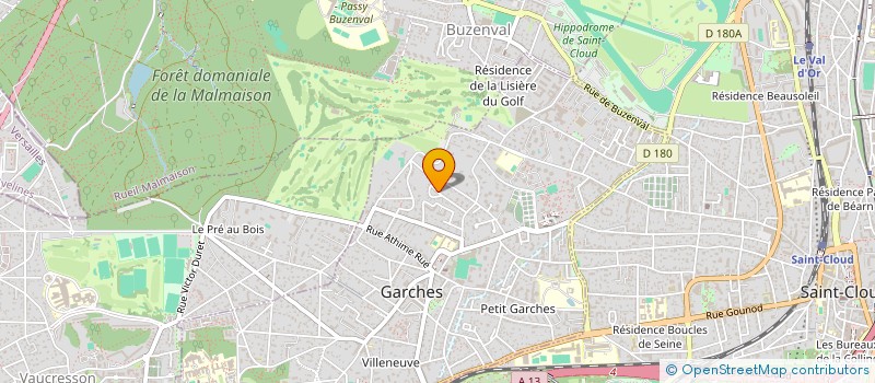 localisation de l'entreprise LA BOURSE ET LA VIE TV à GARCHES