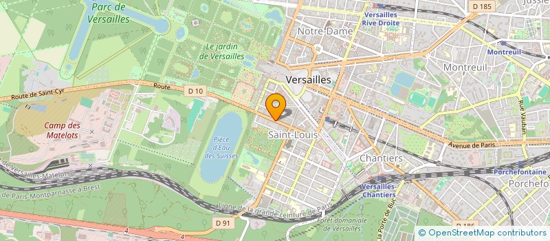 localisation de l'entreprise LA BOURSE IMMOBILIERE DE L ILE DE FRANCE à VERSAILLES