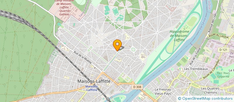 localisation de l'entreprise LA BOURVILLOISE  MAISONS-LAFFITTE