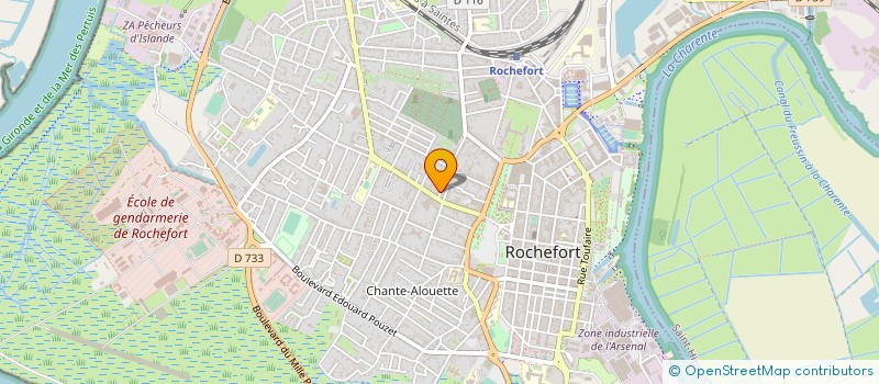 localisation de l'entreprise LA BOUSSOLE à ROCHEFORT