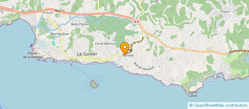 localisation de l'entreprise LA BOUSSOLE à LE GOSIER
