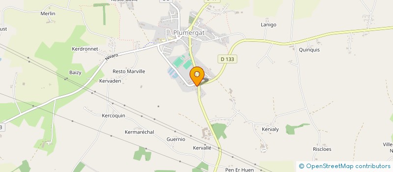 localisation de l'entreprise LA BOUSSOLE  PLUMERGAT