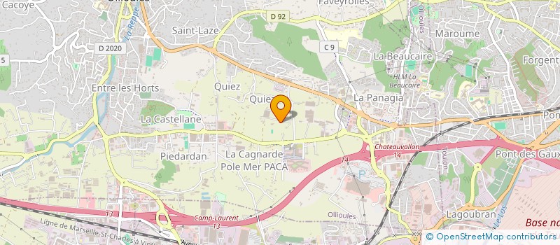 localisation de l'entreprise LA BOUSSOLLE  OLLIOULES