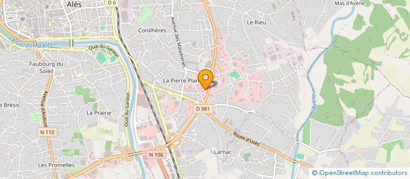 localisation de l'entreprise LA BOUSTIFAILLE à ALES