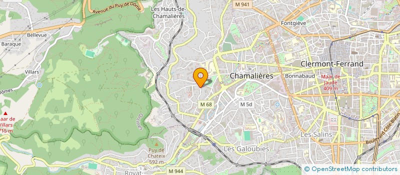 localisation de l'entreprise LA BOUT'CHINIERE  CHAMALIERES