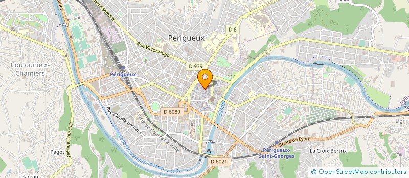 localisation de l'entreprise LA BOUTEILLE BLEUE à PERIGUEUX