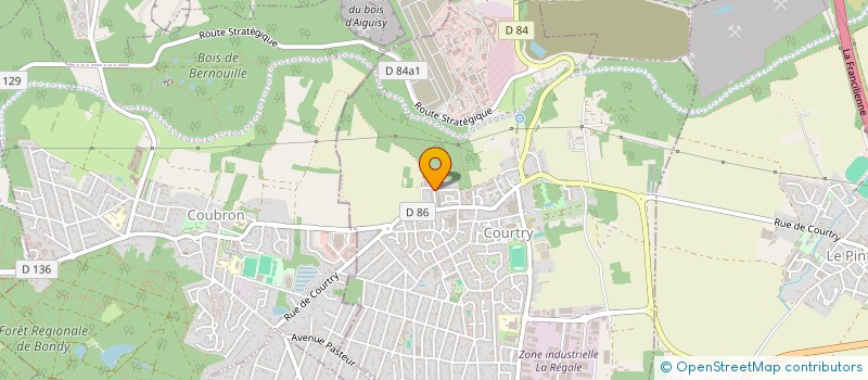 localisation de l'entreprise LA BOUTEILLE DE VAIRES à COURTRY