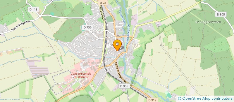 localisation de l'entreprise LA BOUTIC A LUNETTES  INGWILLER