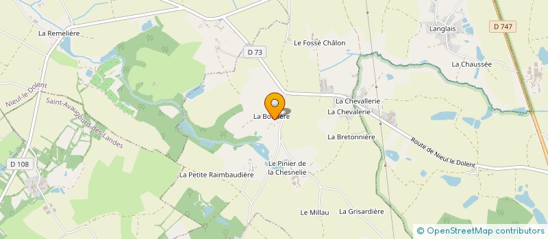 localisation de l'entreprise LA BOUTIERE  NIEUL-LE-DOLENT