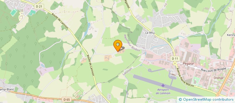 localisation de l'entreprise LA BOUTIK DE LA FERME DE KERNEAN  PLEUMEUR-BODOU