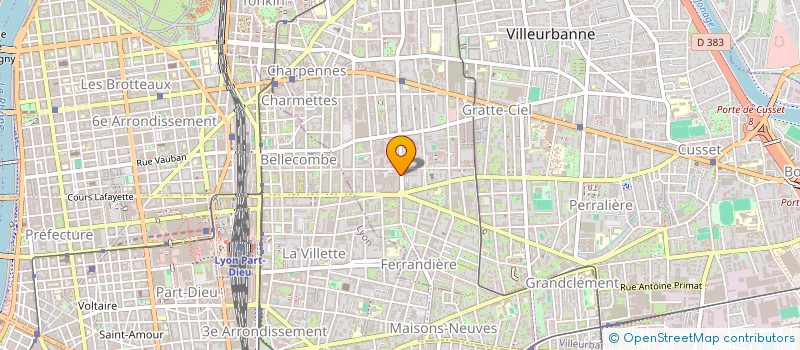 localisation de l'entreprise LA BOUTIK HAIR PRO  VILLEURBANNE